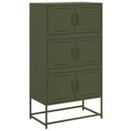 Stalen Dressoir Olijfgroen | Tweede Kansje | OP=OP, Huis en Inrichting, Kasten | Dressoirs, Minder dan 50 cm, Verzenden, Nieuw