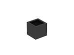 Aluminium plantenbak 40x40x40cm - Met bodem, Minder dan 60 cm, Vierkant, Nieuw, Metaal