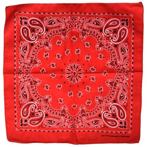 Fako Fashion® - Boerenzakdoek Rood - Bandana Rood - Zakdoek, Kleding | Heren, Mutsen, Sjaals en Handschoenen, Verzenden