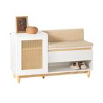 2dekans | SoBuy FSR128-W Schoenenbank - 1 Deur - 1 Lade -, Ophalen of Verzenden, Nieuw