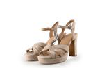Manfield Sandalen in maat 36 Beige, Kleding | Dames, Schoenen, Verzenden, Beige, Sandalen of Muiltjes, Zo goed als nieuw