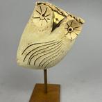 Ewa Budzowska - NO RESERVE- OWL- (decorated 24 carat gold)