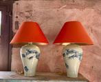 Lampe de table - Porcelaine - Paire de lampes de table, Antiek en Kunst