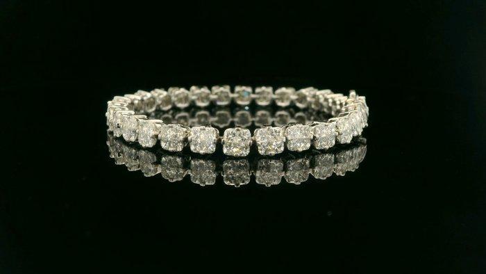 Armband - 18 karaat Witgoud - 8.58ct. tw. Diamant, Handtassen en Accessoires, Armbanden