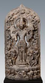 Indië Steen Gedenkzuil van Surya, de hindoe-zonnegod., Verzamelen