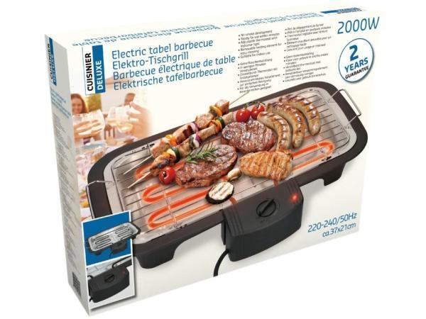 Veiling - Electrische Tafelbarbecue 34X44,5 cm 220 volt, Tuin en Terras, Elektrische barbecues, Nieuw