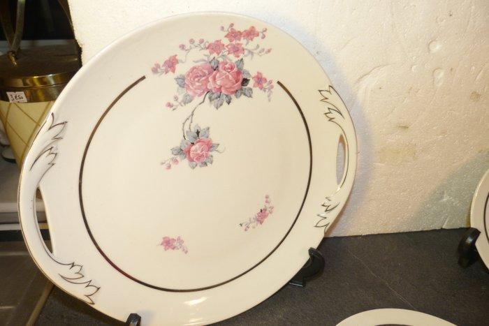 Limoges, Léon Sazérat - Assiette (11) - 10 assiettes dessert, Antiek en Kunst, Antiek | Glaswerk en Kristal