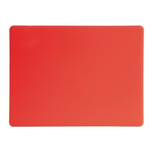 Snijplank | LDPE | Rood | 305x229x12(h)mm Hygiplas, Zakelijke goederen, Horeca | Keukenapparatuur, Nieuw in verpakking, Verzenden