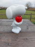 Beeld, white snoopy - 28 cm - polyresin