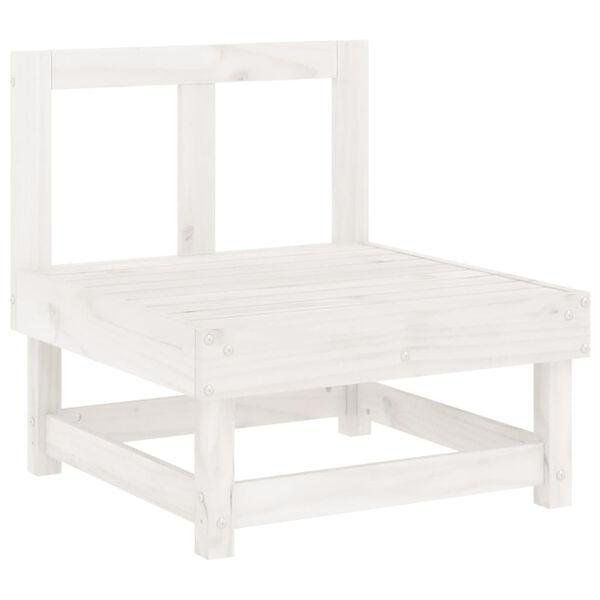 Houten Tuinbank Wit | Modulair | Retour Deal | 62%, Tuin en Terras, Tuinbanken, Nieuw, Hout, Verzenden
