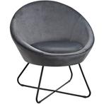 tectake Loungestoel Centera, gestoffeerd, rond - Fluweellook, Verzenden, Nieuw