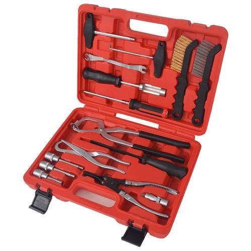 vidaXL Rem onderhouds- en montagegereedschapset 15-delig, Doe-het-zelf en Bouw, Gereedschap | Handgereedschap, Nieuw, Verzenden