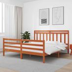 vidaXL Bedframe met hoofdeinde Wasbruin 180 x 200 cm, Huis en Inrichting, Slaapkamer | Bedden, Verzenden, Nieuw
