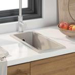 vidaXL Keukenwasbak Beige 21 x 44 x 14 cm Graniet, Verzenden, Nieuw