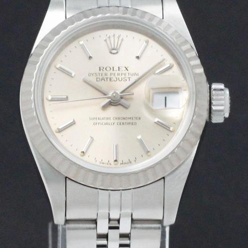 Rolex Lady-Datejust 26 69174 uit 1993, Bijoux, Sacs & Beauté, Montres | Femmes, Envoi