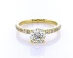 Ring - 14 karaat Geel goud -  1.51ct. tw. Diamant, Nieuw