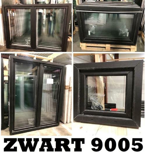 raam, deur, schuifraam ZWART 9005 Mijnwerkerslaan 33 Zolder, Doe-het-zelf en Bouw, Deuren en Vliegenramen, Buitendeur, Nieuw, Glas