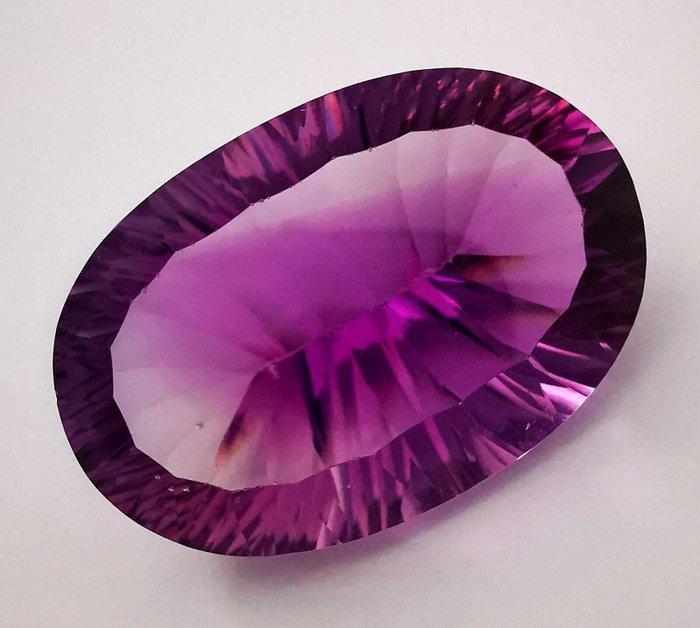 Zonder Minimumprijs Amethist - 39.89 ct - Antwerp Laboratory, Handtassen en Accessoires, Edelstenen