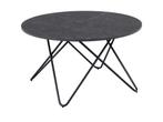 Veiling - Actona Wyra salontafel Ø80cm zwart., Nieuw