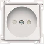 Niko Pure White Steel, afwerking voor stopcontact zonder aar, Doe-het-zelf en Bouw, Elektriciteit en Kabels, Verzenden, Nieuw