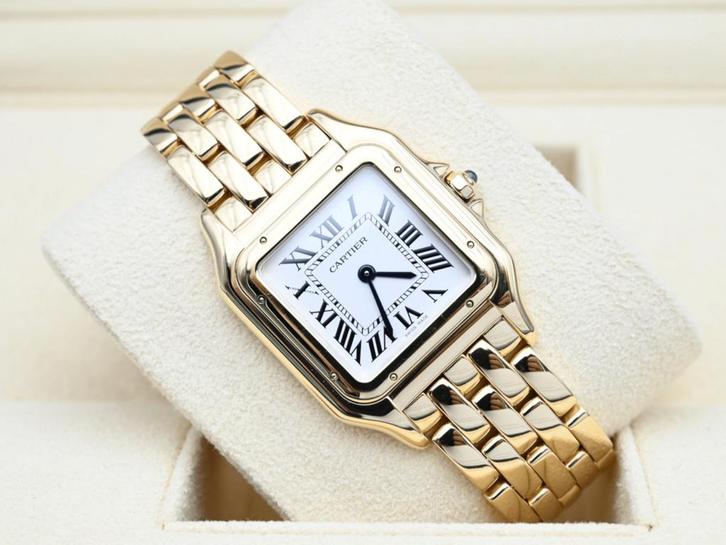 Cartier Panthere Ref. WGPN0009 Year 2023 (Box & Papers), Handtassen en Accessoires, Horloges | Dames, Goud, Zo goed als nieuw