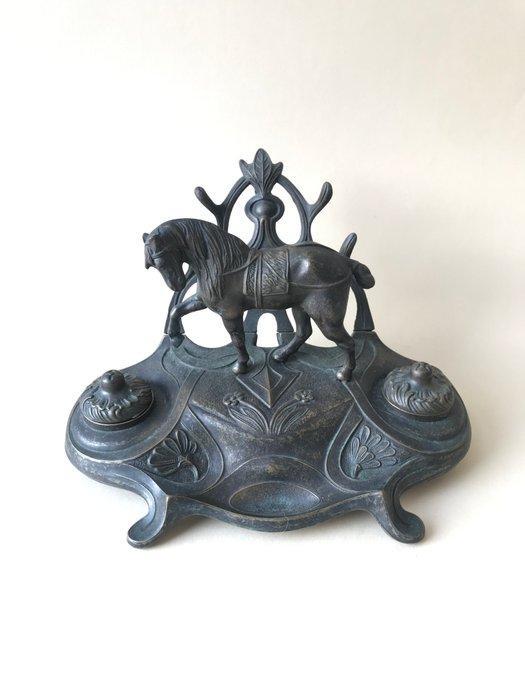 Inktpot - Messing, Legering, Antiek en Kunst, Curiosa en Brocante