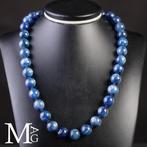 Collier de perles de kyanite africain – Élégance bleu