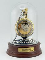 Franklin Mint John Wayne Rancher Pocket Watch 24 Karat Gold