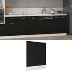 vidaXL Panneau de lave-vaisselle Noir 59,5x3x67 cm, Verzenden