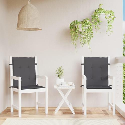 vidaXL Coussins de chaise de jardin à dossier bas lot de, Maison & Meubles, Accessoires pour la Maison | Coussins, Neuf, Envoi