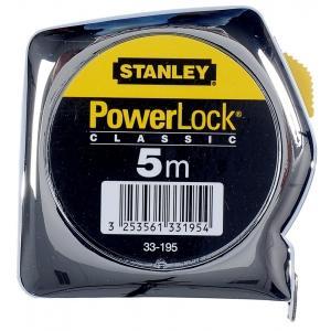 Stanley rolbandmaat powerlock 5m - 25mm, Bricolage & Construction, Outillage | Outillage à main