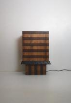 Studio Greca - Tafellamp - Ettore TL - Hout, Metaal, Leder -, Antiek en Kunst