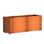 Cortenstaal plantenbak 150x50x60cm - Met wielen, Tuin en Terras, 100 cm of meer, Nieuw, Metaal, 60 cm of meer