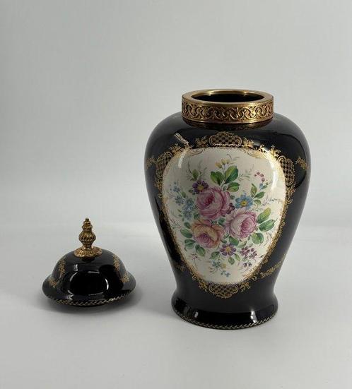 C.A.S. France Limoges - Vase avec couvercle - Céramique, Antiek en Kunst, Antiek | Glaswerk en Kristal