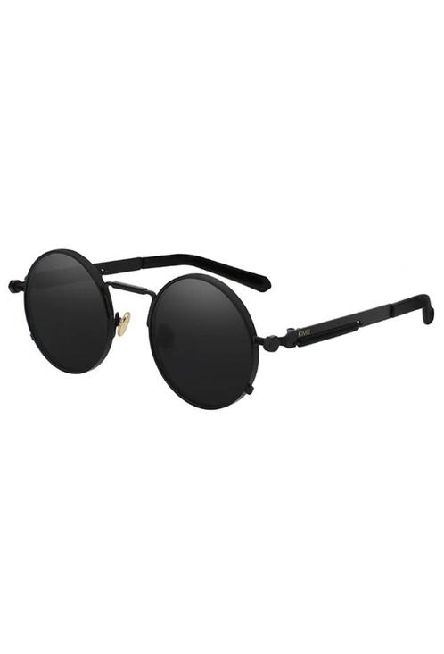 Ronde Zonnebril Hipster Zwart Montuur Rond Zwarte Glazen Vin, Handtassen en Accessoires, Zonnebrillen en Brillen | Dames, Zwart