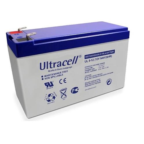 Ultracell UL9-12 12V 9Ah 9000mAh 4.8mm F1 Terminal Oplaad..., TV, Hi-fi & Vidéo, Batteries, Envoi