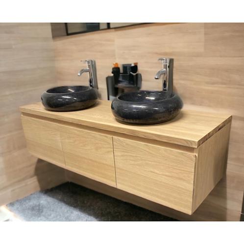 Badmeubel Casajoy Sun Onderkast 3 lades 50 cm Eiken, Doe-het-zelf en Bouw, Sanitair, Bad, Nieuw, Ophalen of Verzenden