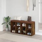 vidaXL Schoenenbank 103x30x48 cm bewerkt hout gerookt, Verzenden, Nieuw