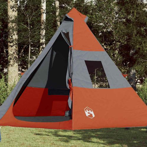 vidaXL Tipitent 7-persoons waterdicht oranje, Caravans en Kamperen, Tenten, Nieuw, Verzenden