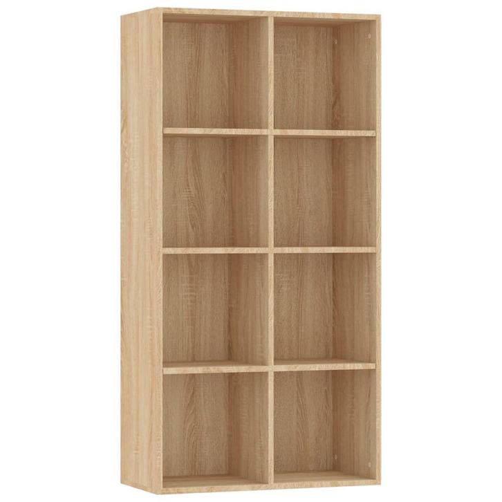 Boekenkast 8 Vakken | Tweede Kansje | Sonoma Eiken, Huis en Inrichting, Kasten | Boekenkasten, 25 tot 50 cm, Met plank(en), Nieuw