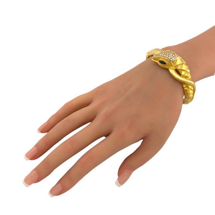Armband - 18 karaat Geel goud, Exclusieve 18K geelgouden, Handtassen en Accessoires, Armbanden