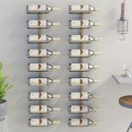 vidaXL Casier à vin mural pour 9 bouteilles 2 pcs Doré
