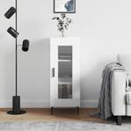 vidaXL Dressoir 34,5x34x90 cm bewerkt hout hoogglans wit, Huis en Inrichting, Kasten | Dressoirs, Verzenden, Nieuw