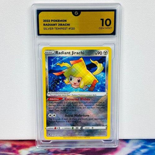 Pokémon Graded card - Radiant Jirachi #120 Silver Tempest -, Hobby en Vrije tijd, Verzamelkaartspellen | Pokémon