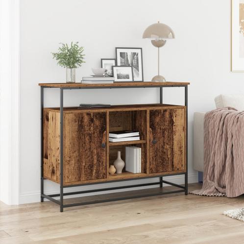 vidaXL Dressoir Oud Hout 100x35x80 cm Samengesteld Hout en, Maison & Meubles, Armoires | Dressoirs, Envoi