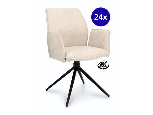 Veiling - Armstoel Davidson (set van 24) Draaibaar - Stof -, Maison & Meubles, Chaises
