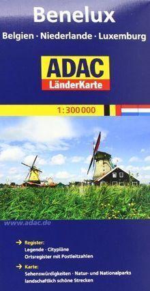 ADAC Länderkarte Benelux, Belgien, Niederlande, Luxembur..., Livres, Livres Autre, Envoi