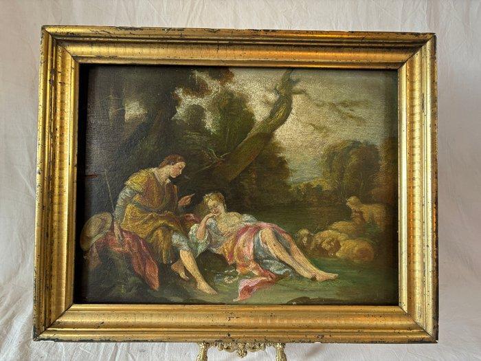 François Boucher (1703-1770) - La pastorella addormentata, Antiek en Kunst, Kunst | Schilderijen | Klassiek