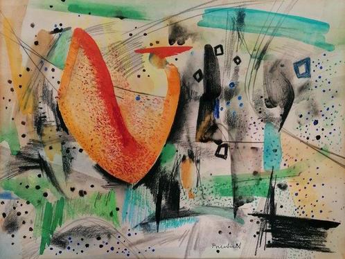 Dolf Breetvelt (1892-1975) - Abstracte compositie, Antiek en Kunst, Kunst | Schilderijen | Modern