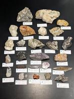 2.360 kg - Mineralencollectie – Amethist, Granaat, Honing